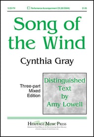 Song of the Wind Three-Part Mixed choral sheet music cover Thumbnail